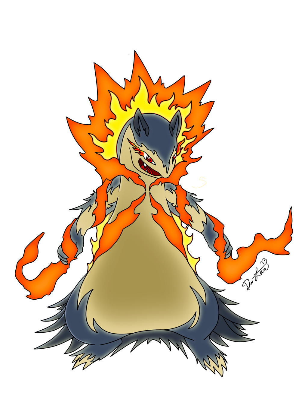 Mega Typhlosion by Savai on DeviantArt