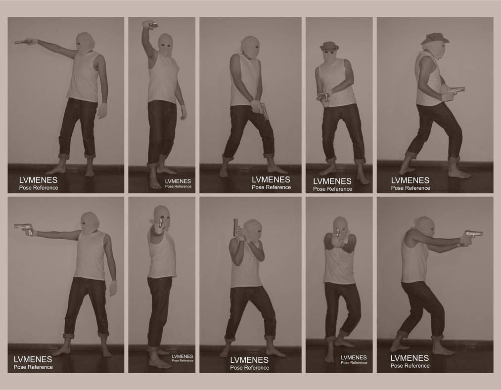Firearm / Gun / Pistol / Revolver - Pose Reference by lvmenes on DeviantArt