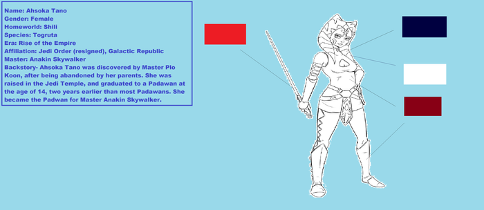 Ahsoka Tano- Reference sheet