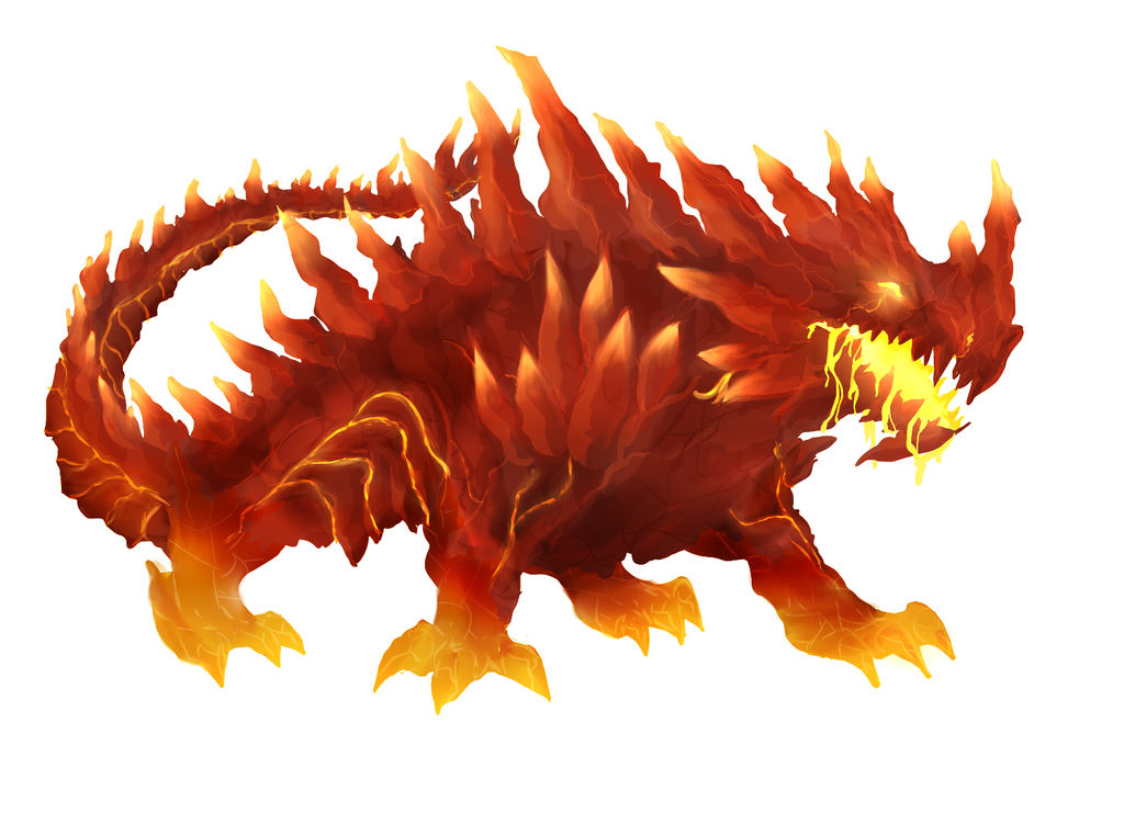**COMMISSION** Magma Elemental by PandoraBox17 on DeviantArt
