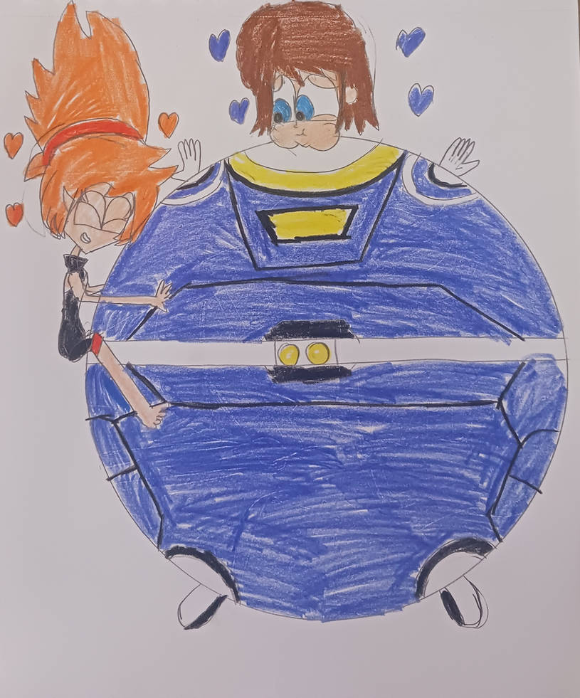 Justin Inflation Team Resistance- Elely hugs inflated Justin by GAlexHero2024 on DeviantArt