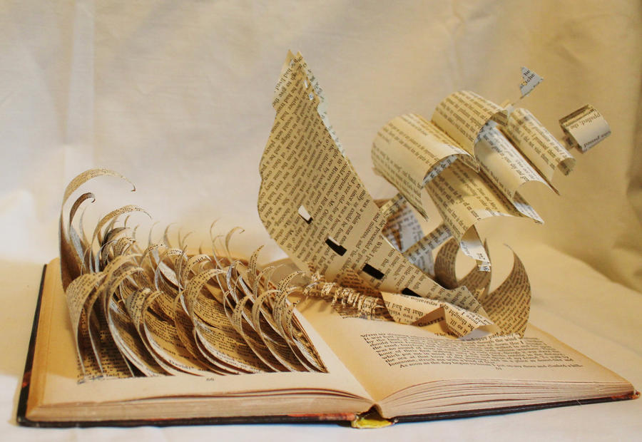 Pirate Ship Book Alteration by wetcanvas