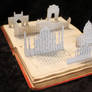 Indian Skyline Book Sculpture