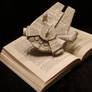 Millennium Falcon Book Sculpture