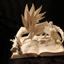 Knight and Dragon II Book Sculpture