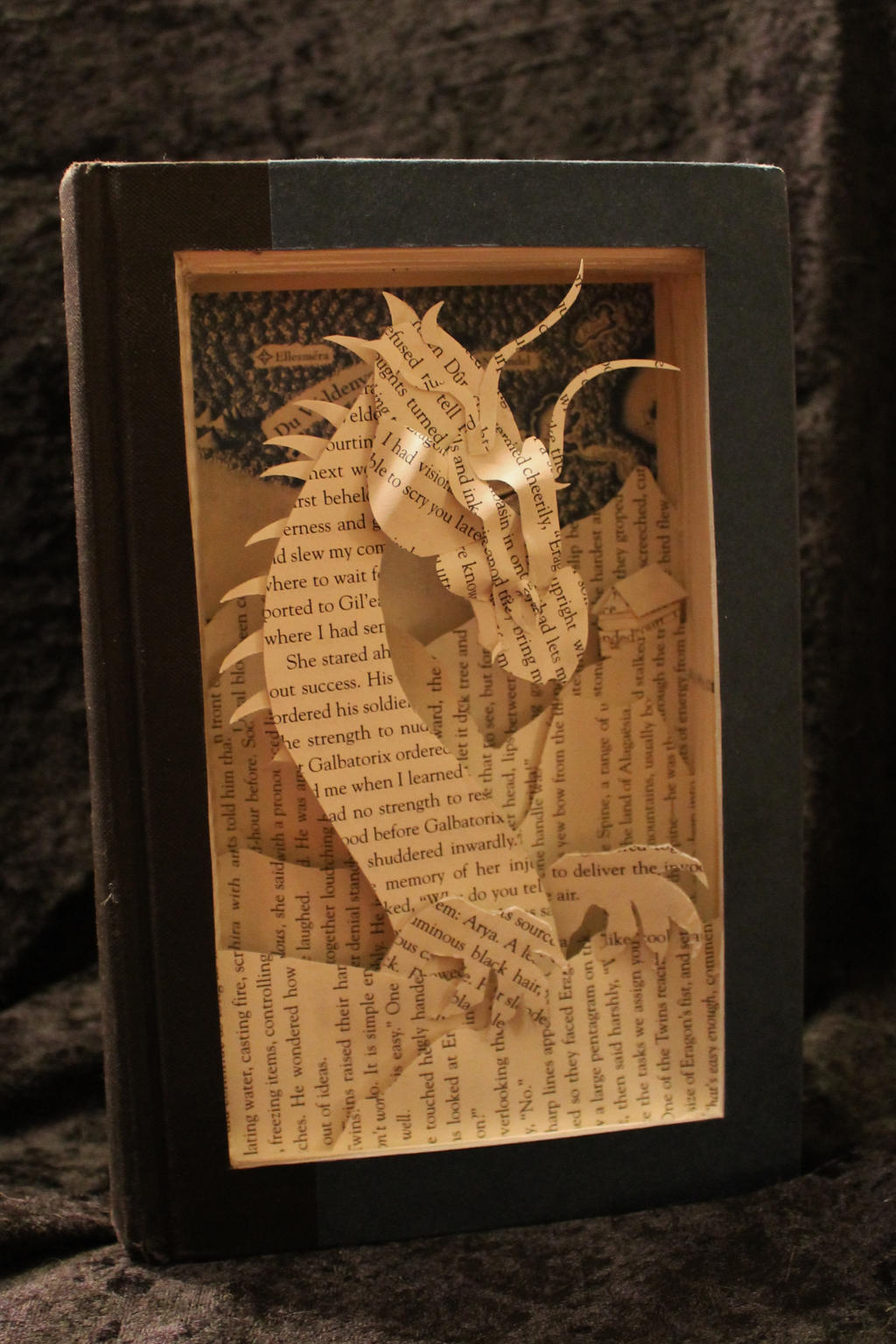 Eragon Book Sculpture