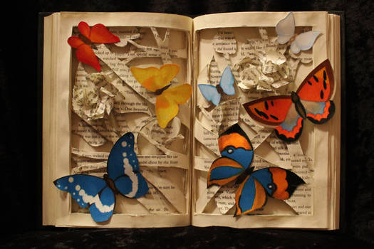 Butterfly Book Sculpture