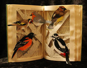 Birds and Branches Book Sculpture