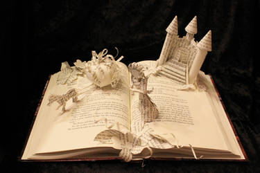 Cinderella Book Sculpture