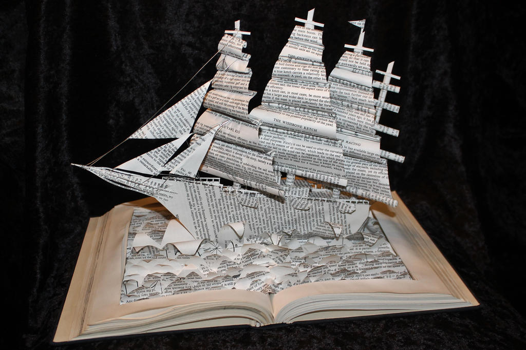 Yacht Book Sculpture