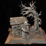 Wizard and Glass Book Sculpture UNLIT