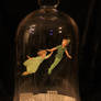 Peter Pan Bell Jar Book Sculpture