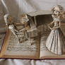 Opera Singer Book Sculpture