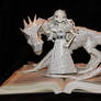 Daenerys and Dragon Book Sculpture
