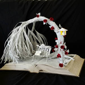 Love Birds Book Sculpture