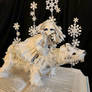 Golden Compass Book Sculpture