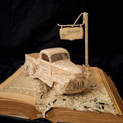 1942 Chevy Truck Book Sculpture 
