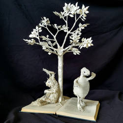 The Tortise and the Hare Book Sculpture 