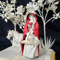 Little Red Riding Hood Book Sculpture 