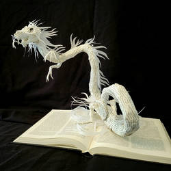 Dragon Book sculpture 