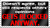 (Request) Blocked #9: HOW DARE U STILL RESPECT ME!