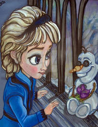 Elsa and Olaf