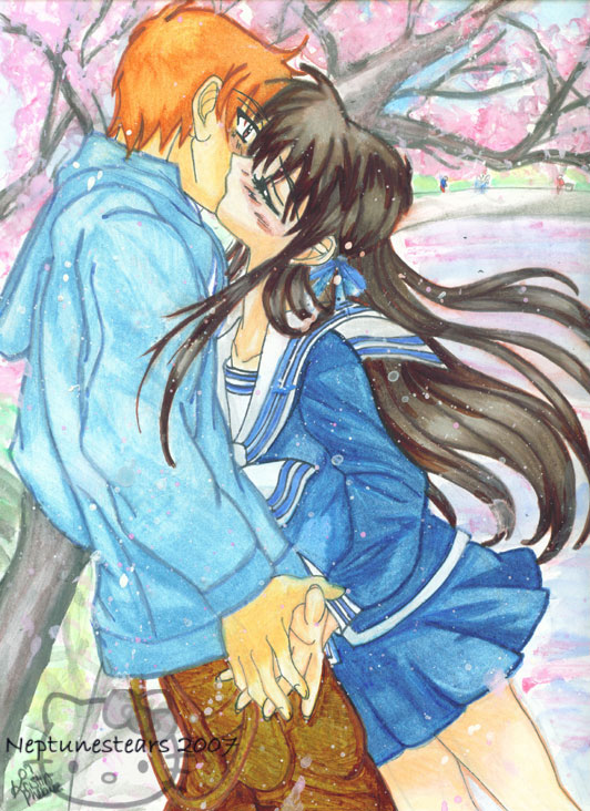 fruits basket kyo and tohru kiss