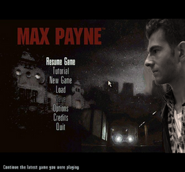 Max Payne Menu Screen (Max Payne Cosplay)