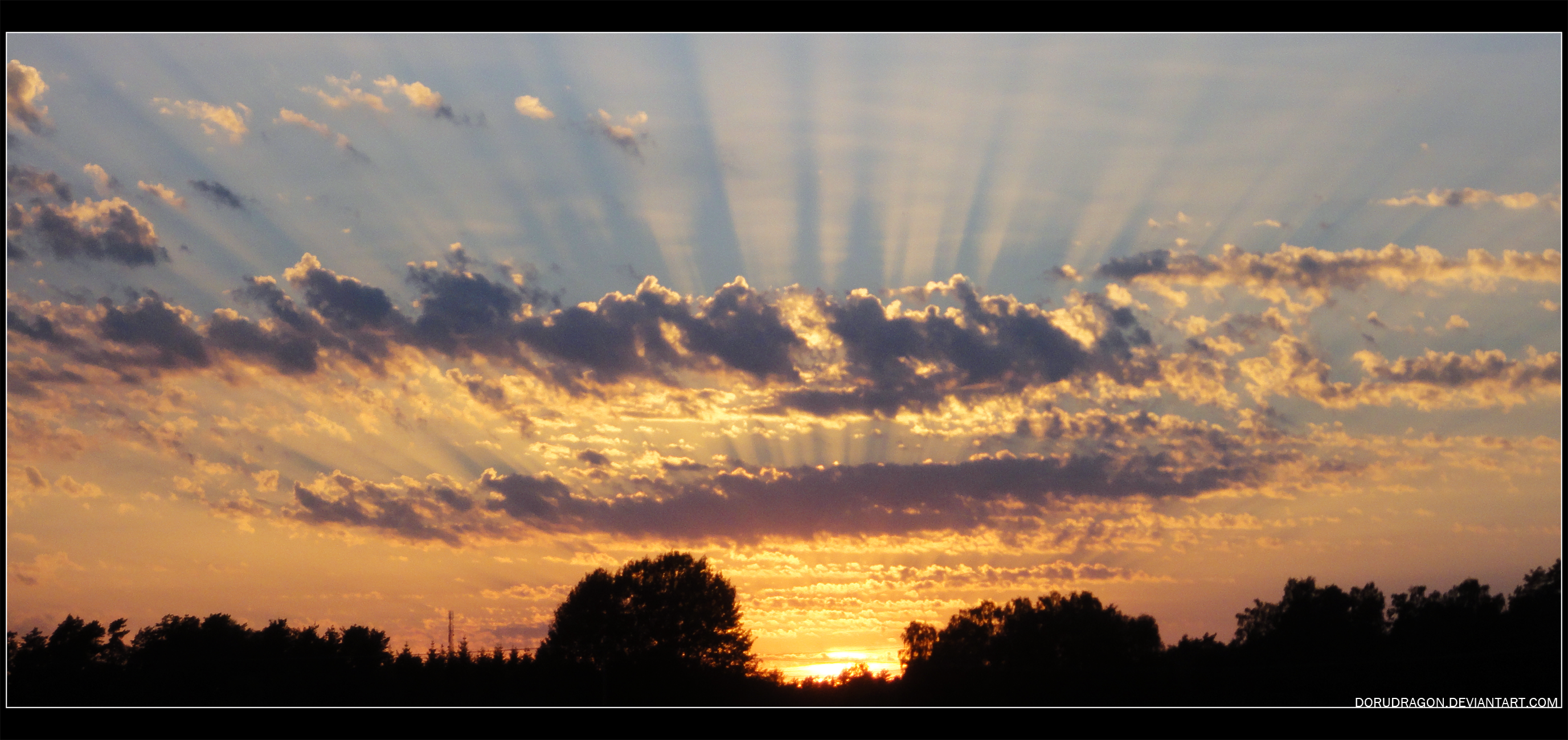 Sunset rays