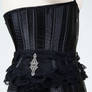 Black gothic victorian underbust corset