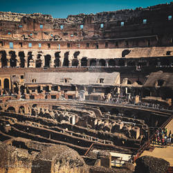 Inside The Colossal Collasseum of Rome, Italy