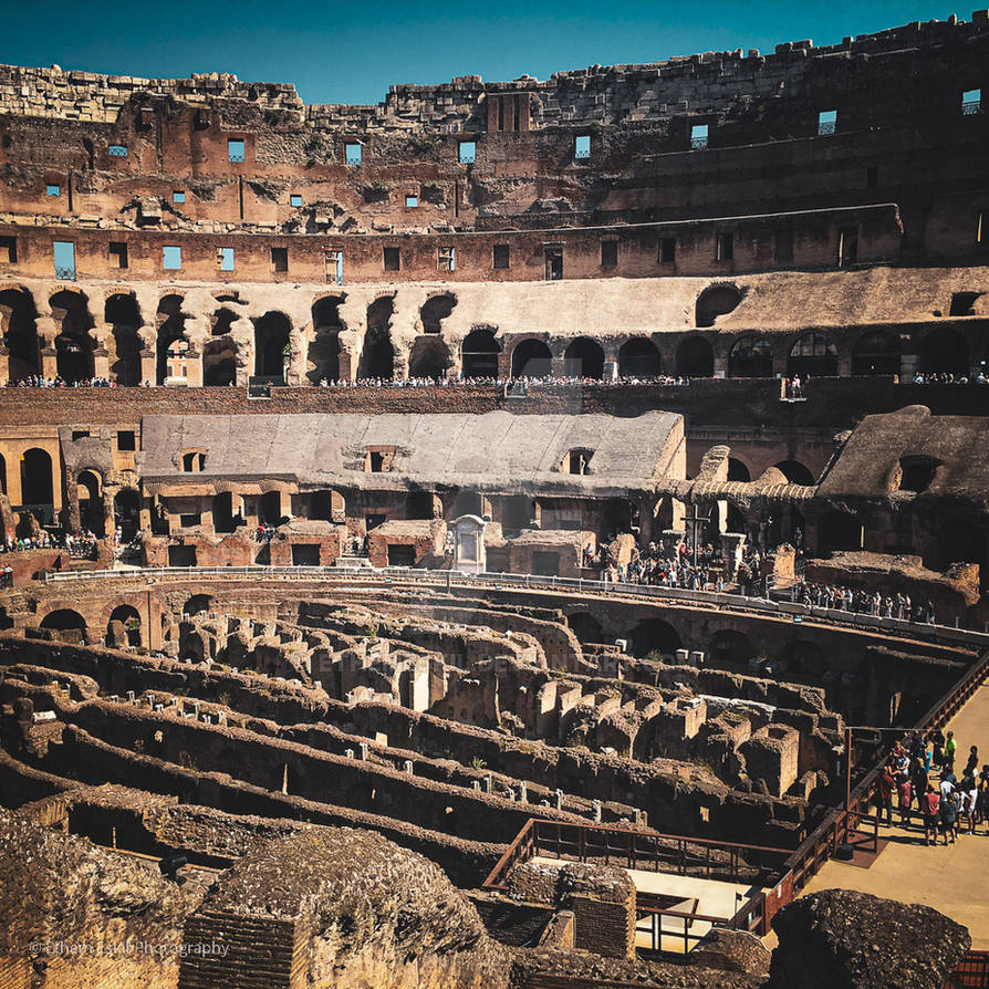 Collosal Rome Inside The Colossal Collasseum of Rome, Italy by EthemEskil on DeviantArt