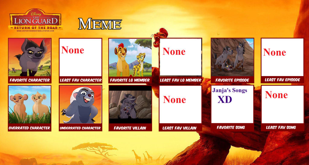 Lion Guard Meme