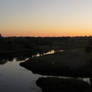 Dusk over river