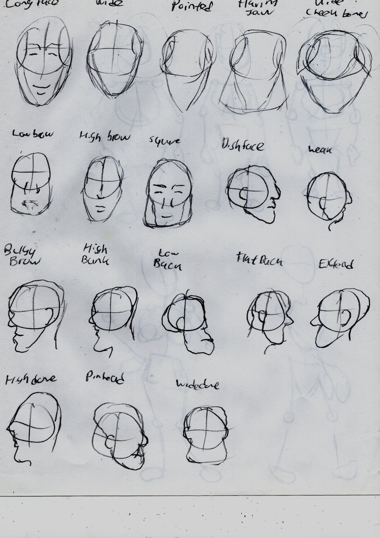 Head Drawing Exercises 5 by Moongaze14 on DeviantArt