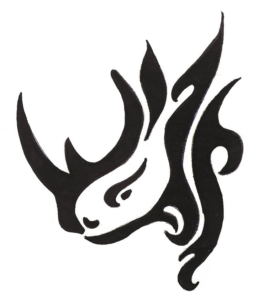tribal rhino tattoo by EcchiRhino on DeviantArt