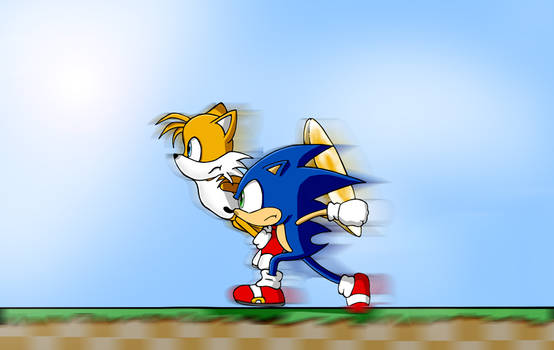 Sonic and Tails, Green Hill wb