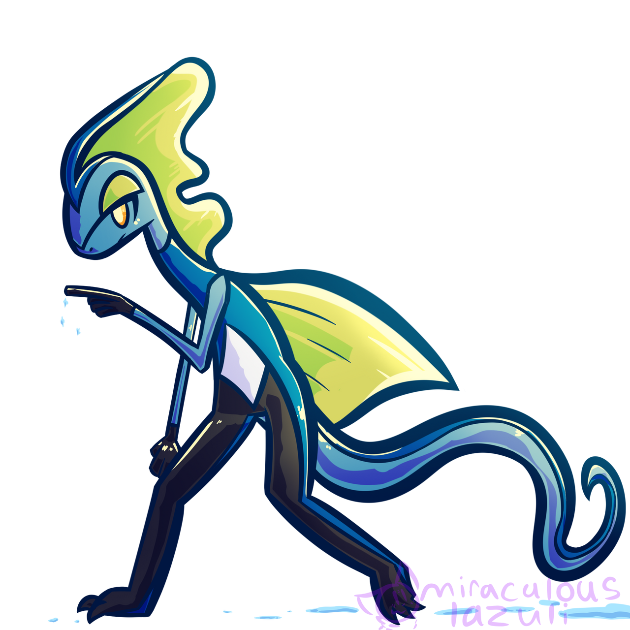 Inteleon Draw Inteleon by MiraculousLazuli on DeviantArt