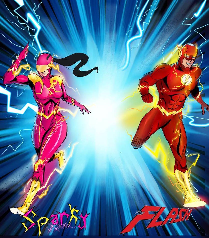 Sparkly Flash Sparky and The flash by DreyArt99 on DeviantArt