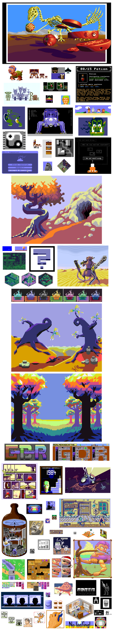 Pixel Art Dump 2015-1990 by 0xDB