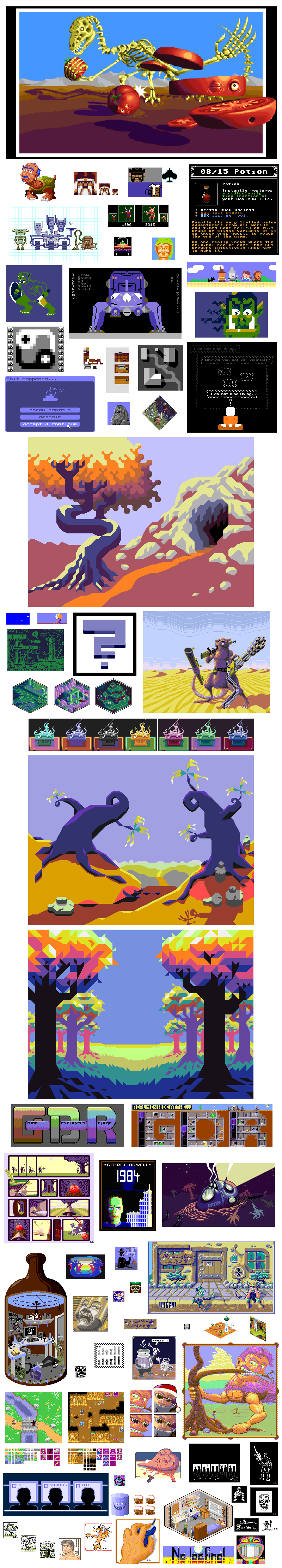 Pixel Art Dump 2015-1990 by 0xDB