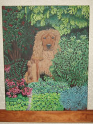 Basil the dog Painting