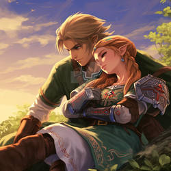 Link And Zelda In Love