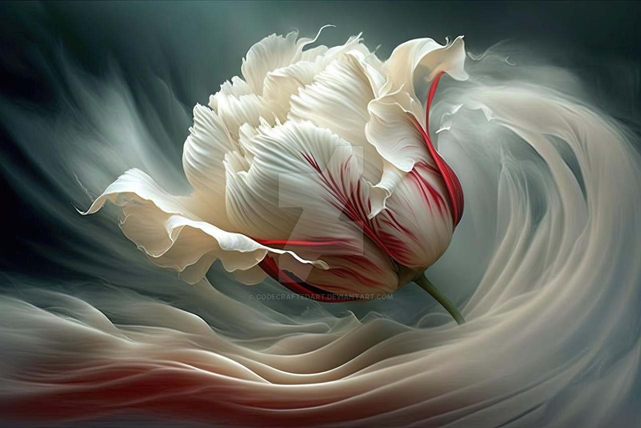 Dissolving Flower by CodeCraftedArt on DeviantArt