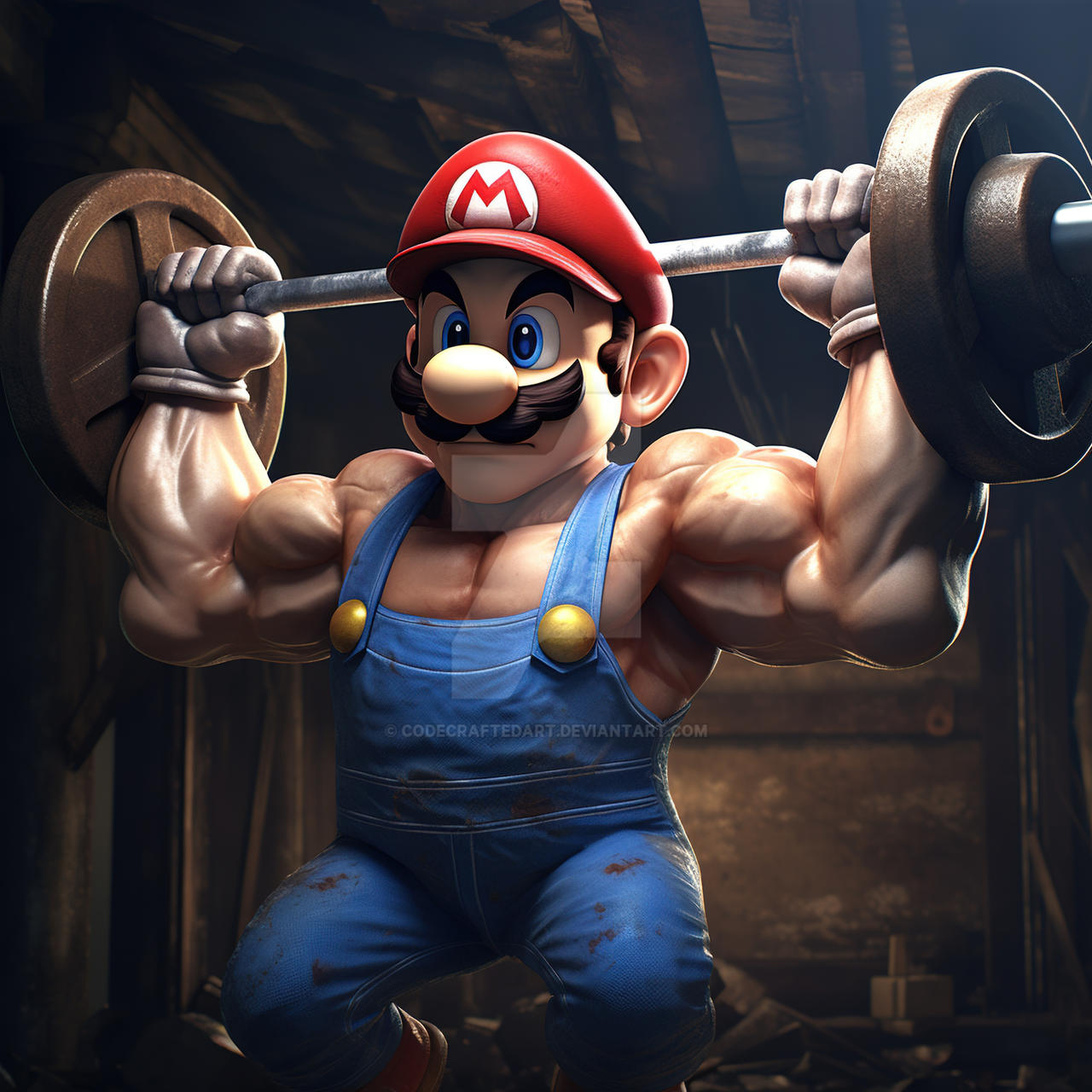 Super Mario Bodybuilder Edition by CodeCraftedArt on DeviantArt