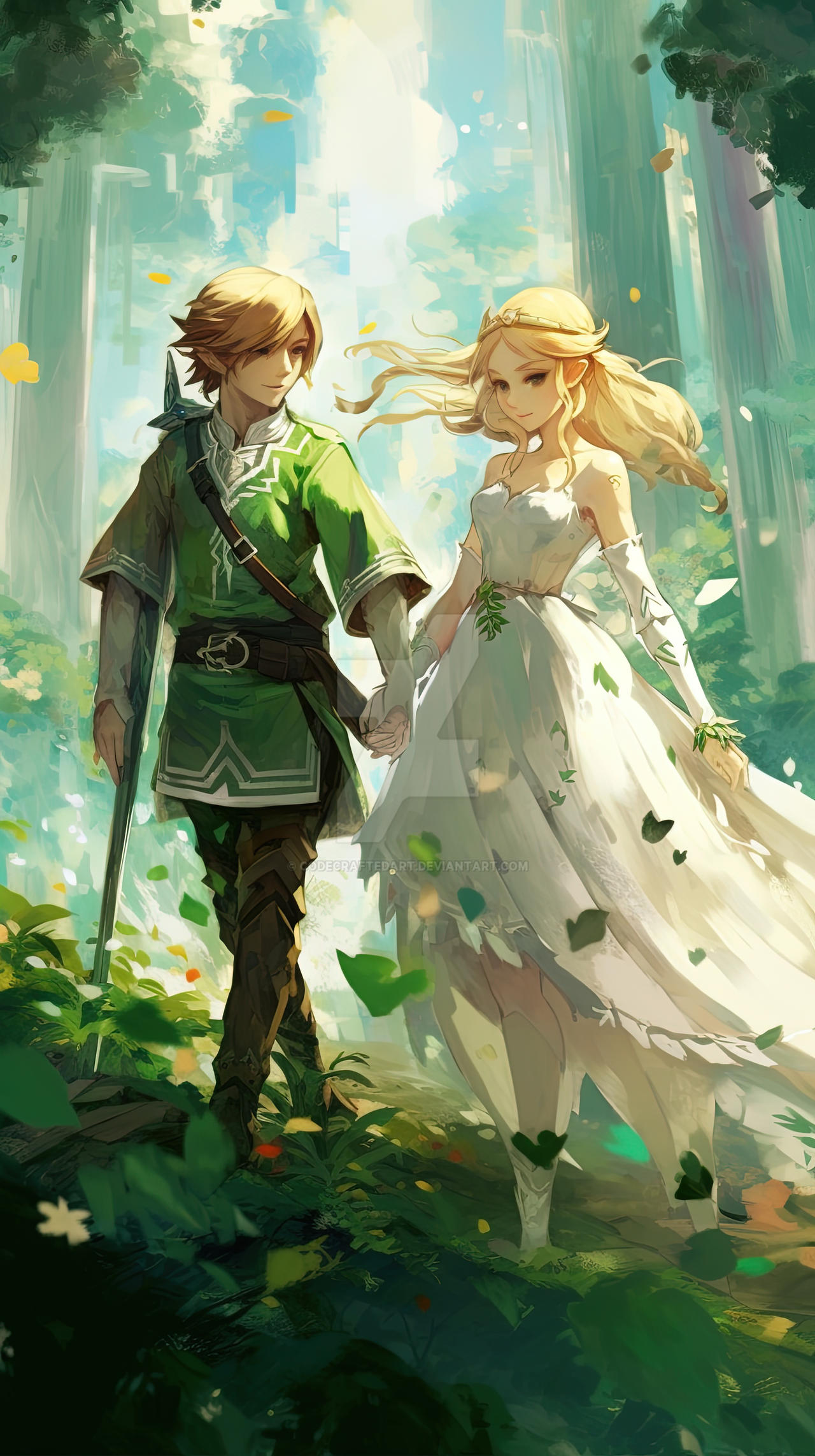 Zelda And Link by CodeCraftedArt on DeviantArt