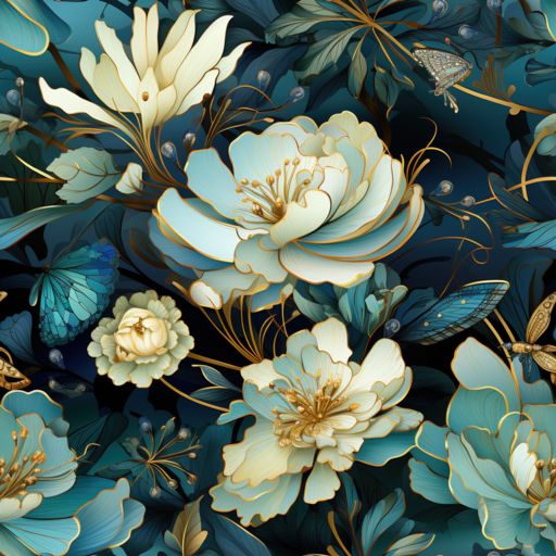 Patterns Profile Picture Seamless Floral Pattern DeviantArt Profile Skin by CodeCraftedArt on ...