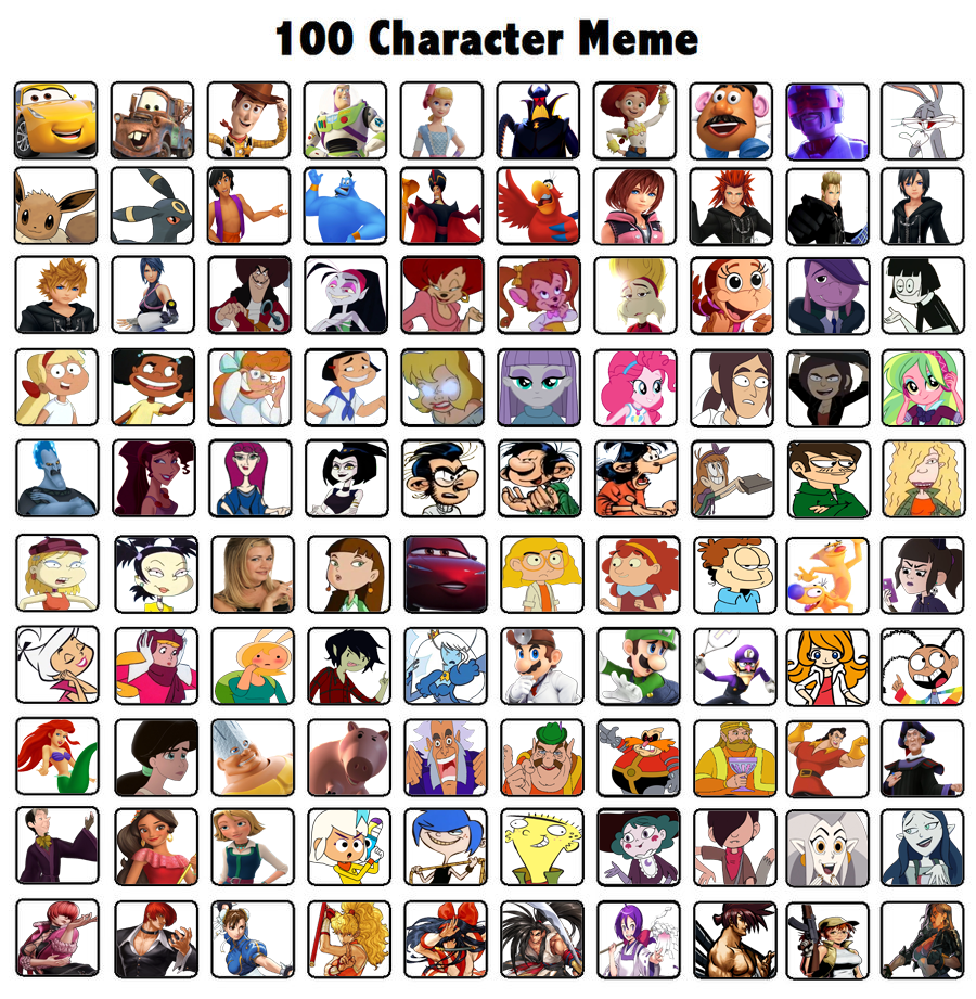 Mon 100 Character meme 5 by Alexander2ksmille on DeviantArt