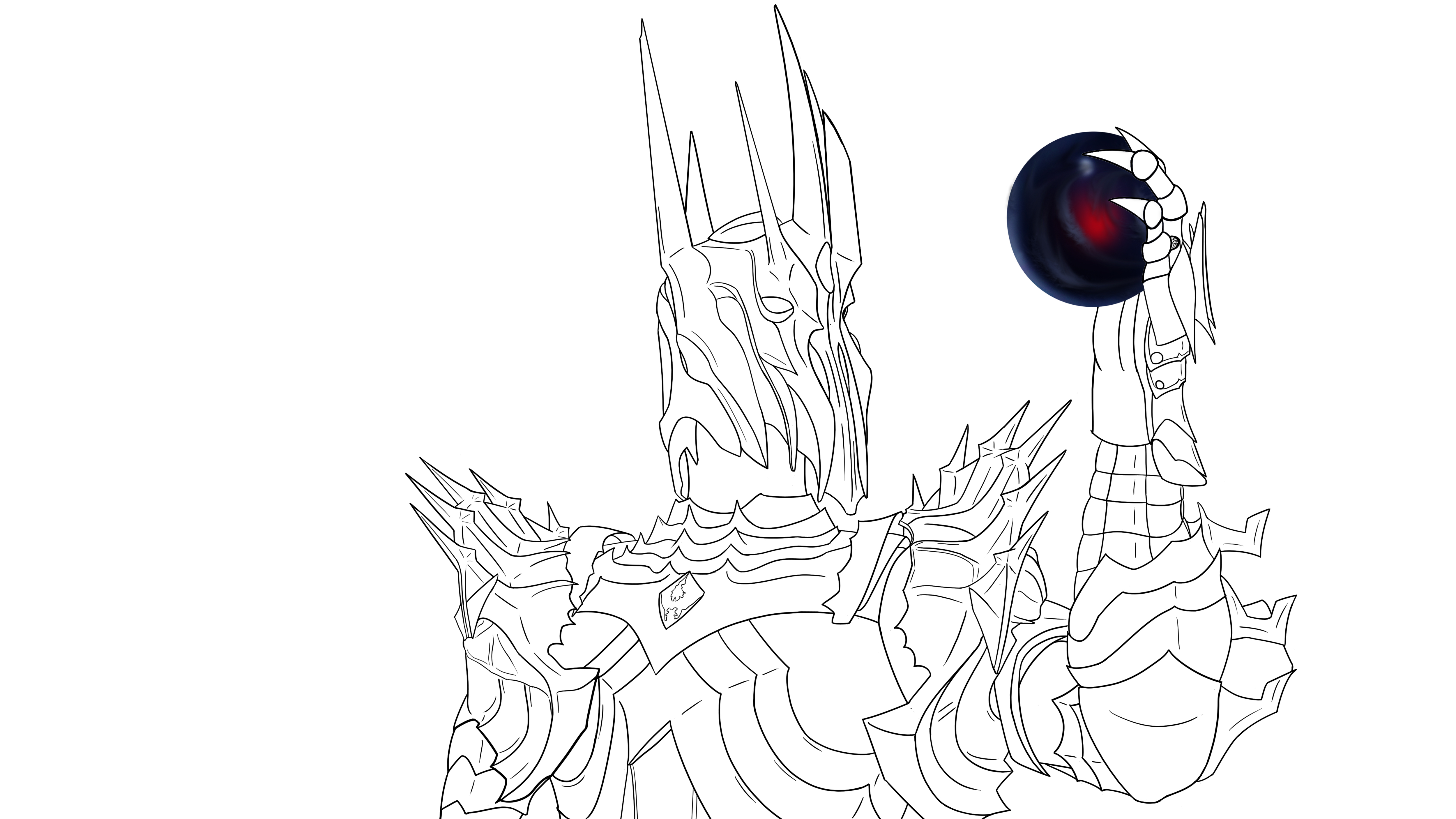 Sauron Lineart