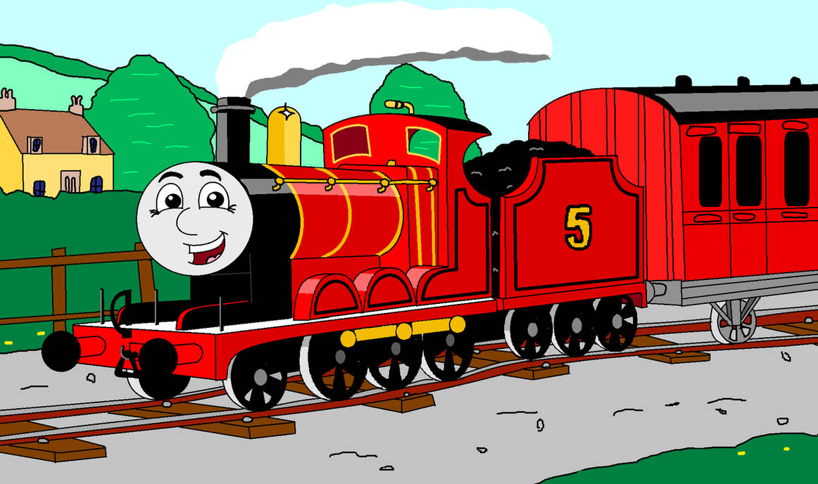 James the Red Engine by msartandmore on DeviantArt